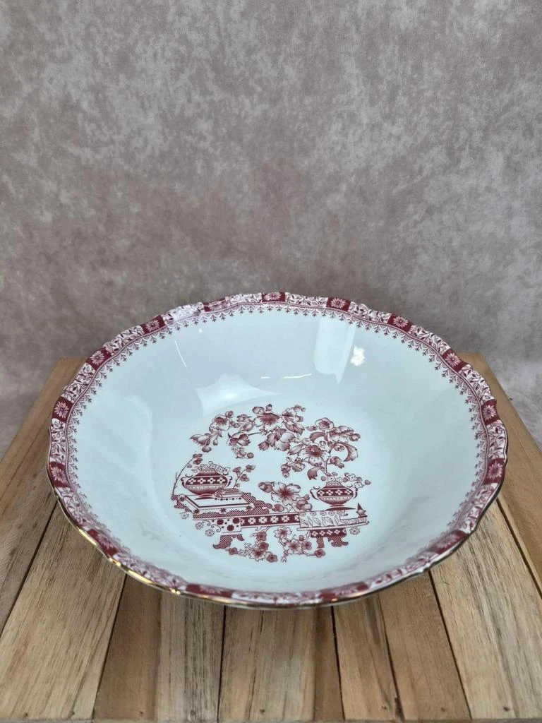 Saladier Seltmann Weiden Bavaria Theresia rouge – Porcelaine allemande vintage